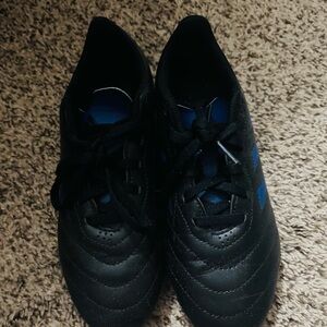Black and Blue Soccer Cleats